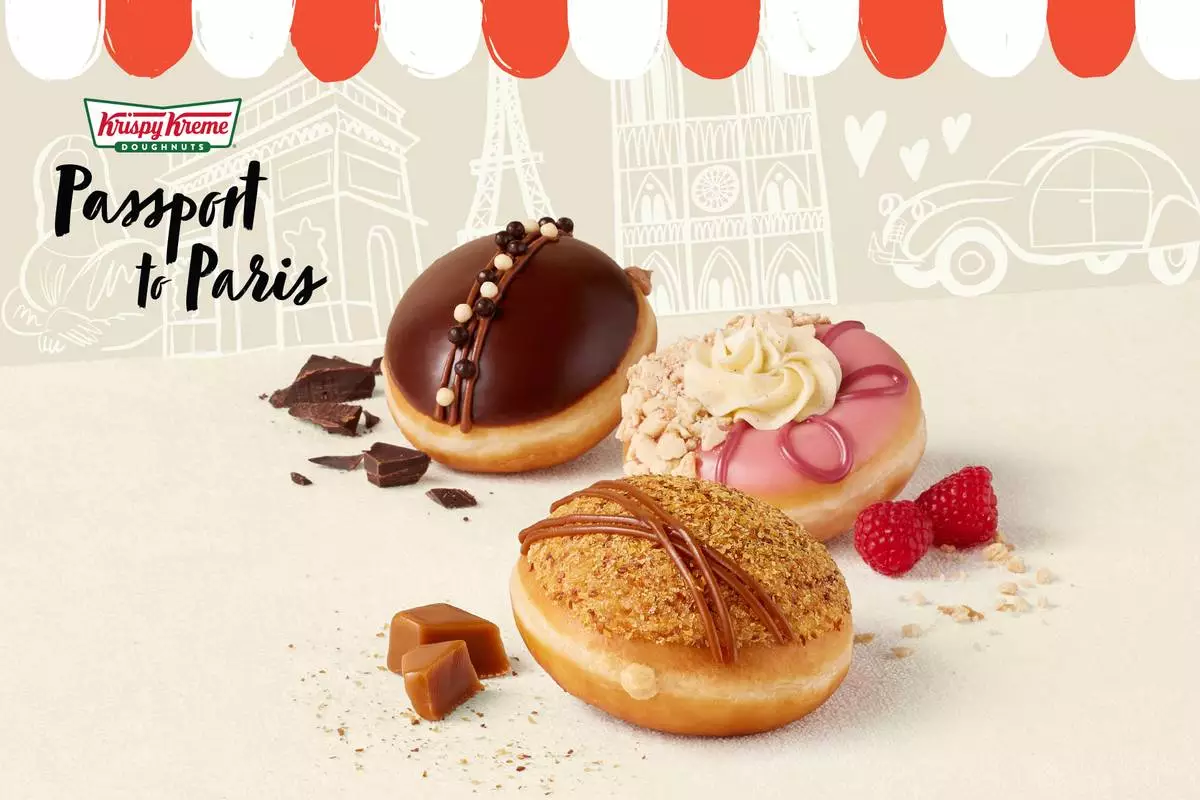 Collection features three Parisian dessert-inspired doughnuts, available beginning July 15. (Photo: Business Wire)