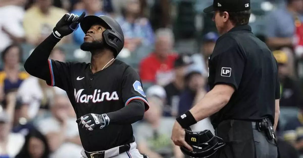 Bryan De La Cruz, Jake Burger help Marlins strike early in 6-2 victory over the Brewers