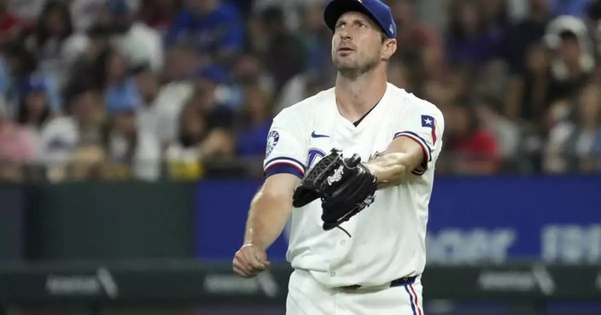 Scherzer exits after 2 innings with arm fatigue in his 1st Rangers start out of the All-Star break