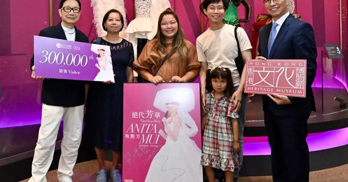 Heritage Museum's exhibition "Timeless Diva: Anita Mui" welcomes over 300 000 visitors