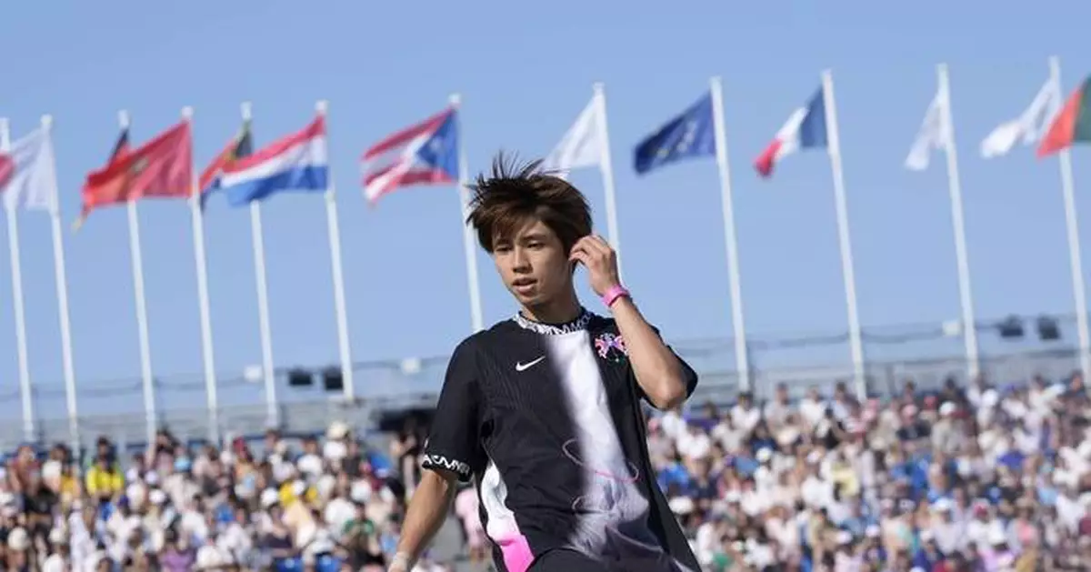 Japan's Yuto Horigome wins second Olympic gold medal in men's street skateboarding