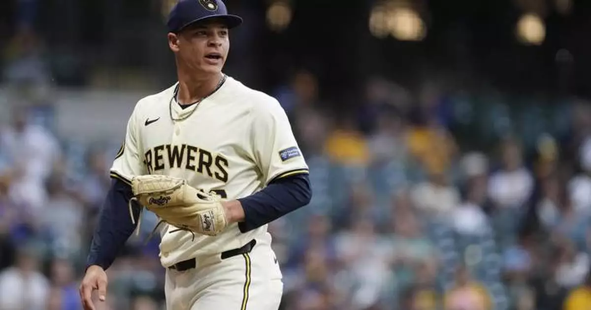 Myers tosses 8 scoreless innings, Hoskins and Adames homer as Brewers blank Pirates 9-0