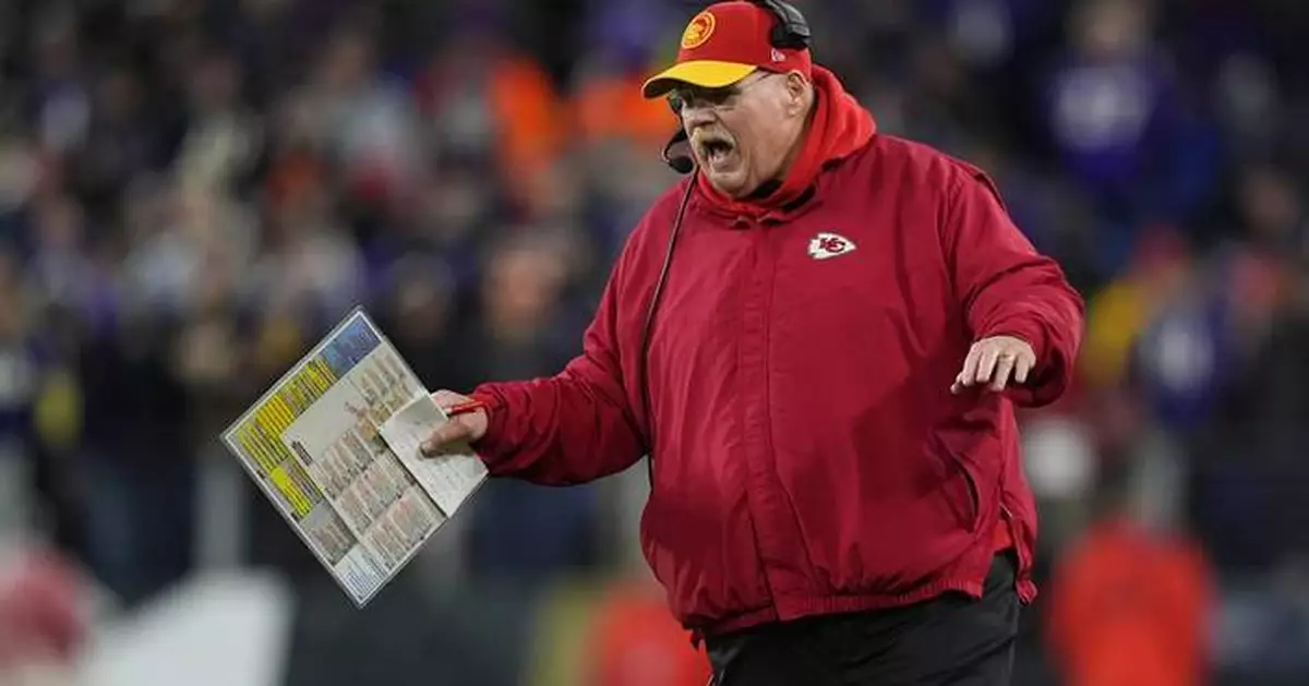 Chiefs' Andy Reid lands the lead spot in AP’s NFL top 5 head coach rankings