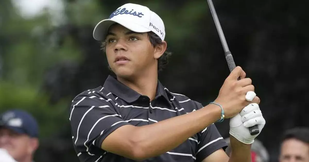 Tiger Woods watches 15-year-old son Charlie shoot a 12-over 82 in US Junior Amateur at Oakland Hills