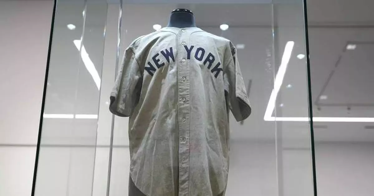 Babe Ruth's 'called shot' jersey sells at auction for over $24 million