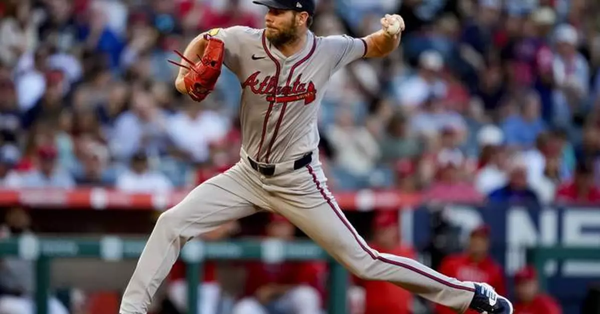 Sale strikes out 10 in 14th win and Braves hit 3 HRs to rout Angels 11-3