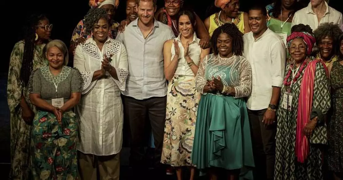 Prince Harry and Meghan meet with Afro-Colombian leaders to wrap up their first visit to Colombia