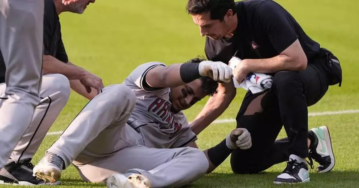 Diamondbacks catcher Gabriel Moreno leaves game against Guardians with left groin injury