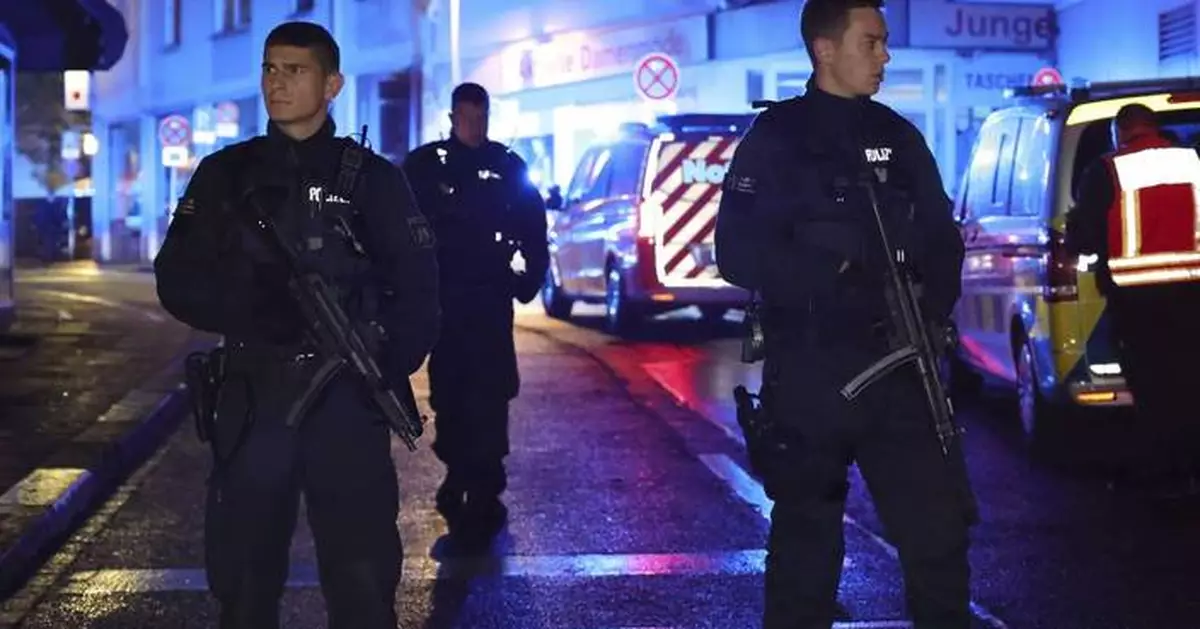 An attack at a festival in a German city kills 3 people and seriously wounds at least 5