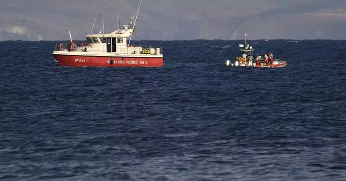 Divers recover 5 bodies from wrecked superyacht off Sicily; 1 still missing