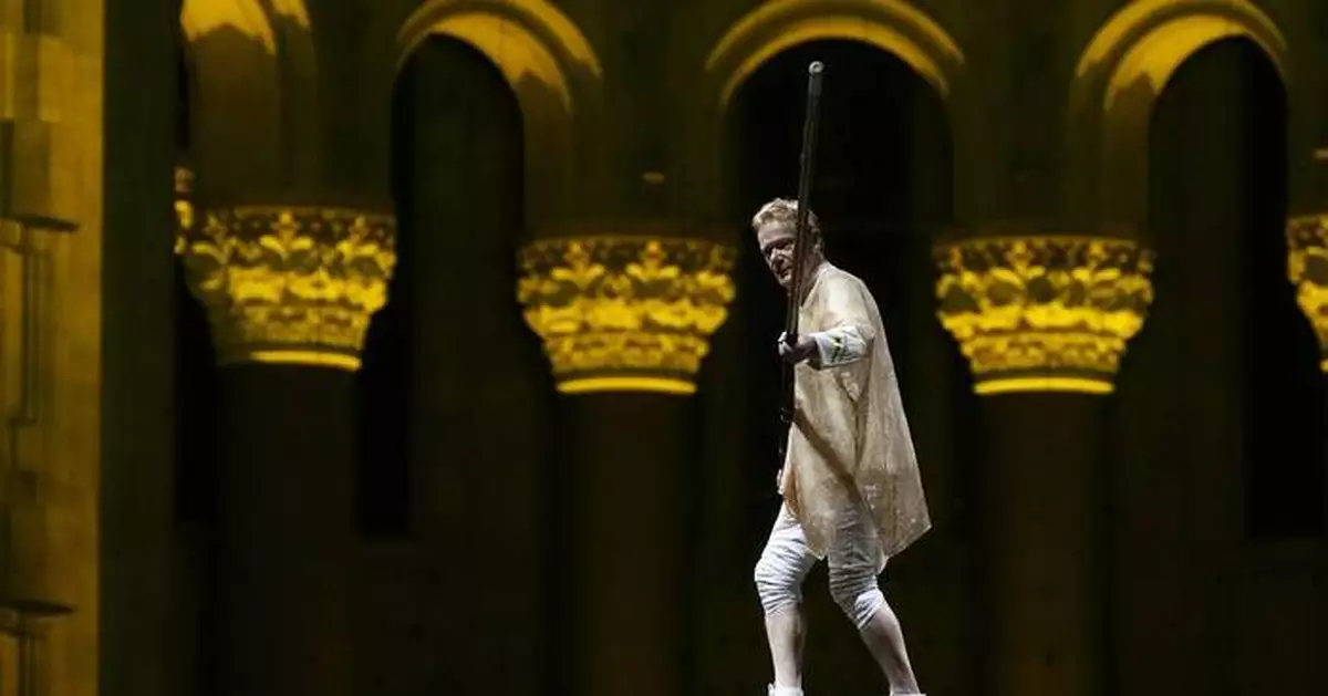 Philippe Petit recreates high-wire walk between World Trade Center's twin towers on 50th anniversary