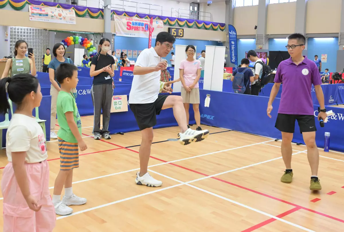 CE takes part in Sport For All Day 2024 to encourage public to exercise (with photos/video) Source: HKSAR Government Press Releases