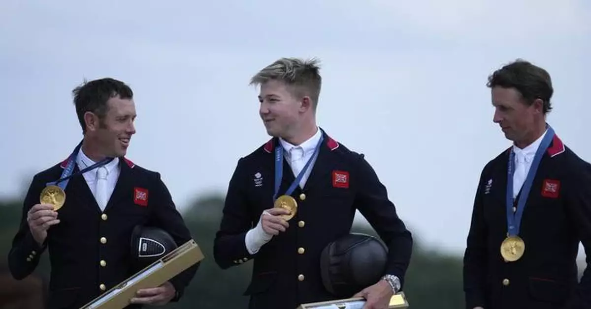 Britain wins equestrian team jumping at the Paris Olympics ahead of the US and France