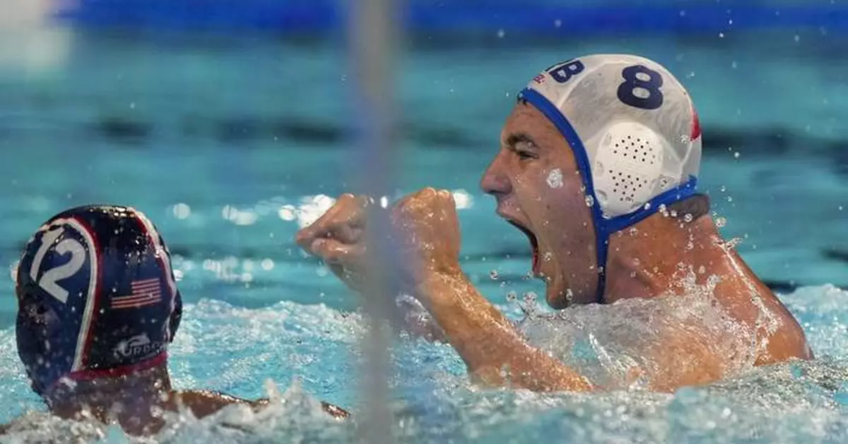 Dedovic helps Serbia beat the US 10-6 in the men's water polo semifinals at the Paris Olympics