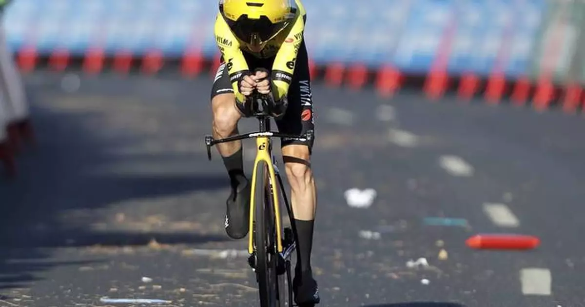 American Brandon McNulty wins individual time trial in record time in first stage of Spanish Vuelta