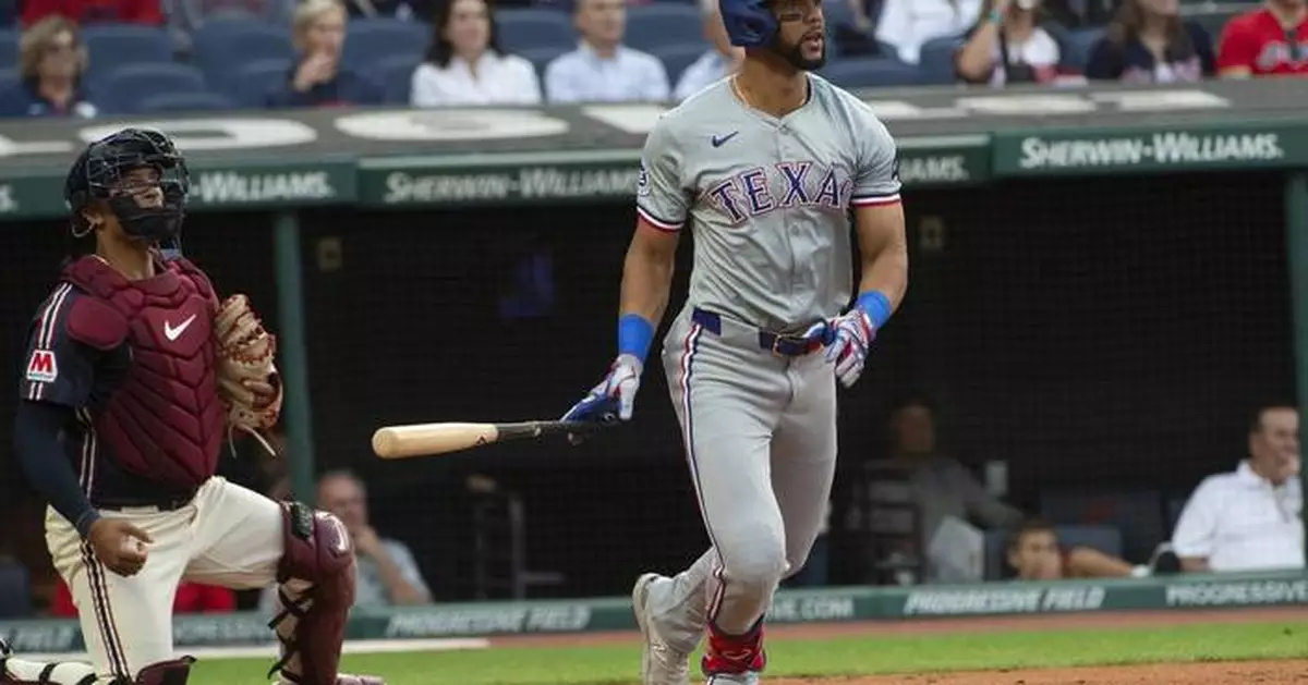 Seager, Tavares drive in 2 runs each as Rangers drop Guardians 5-3. AL Central lead down to 1 game