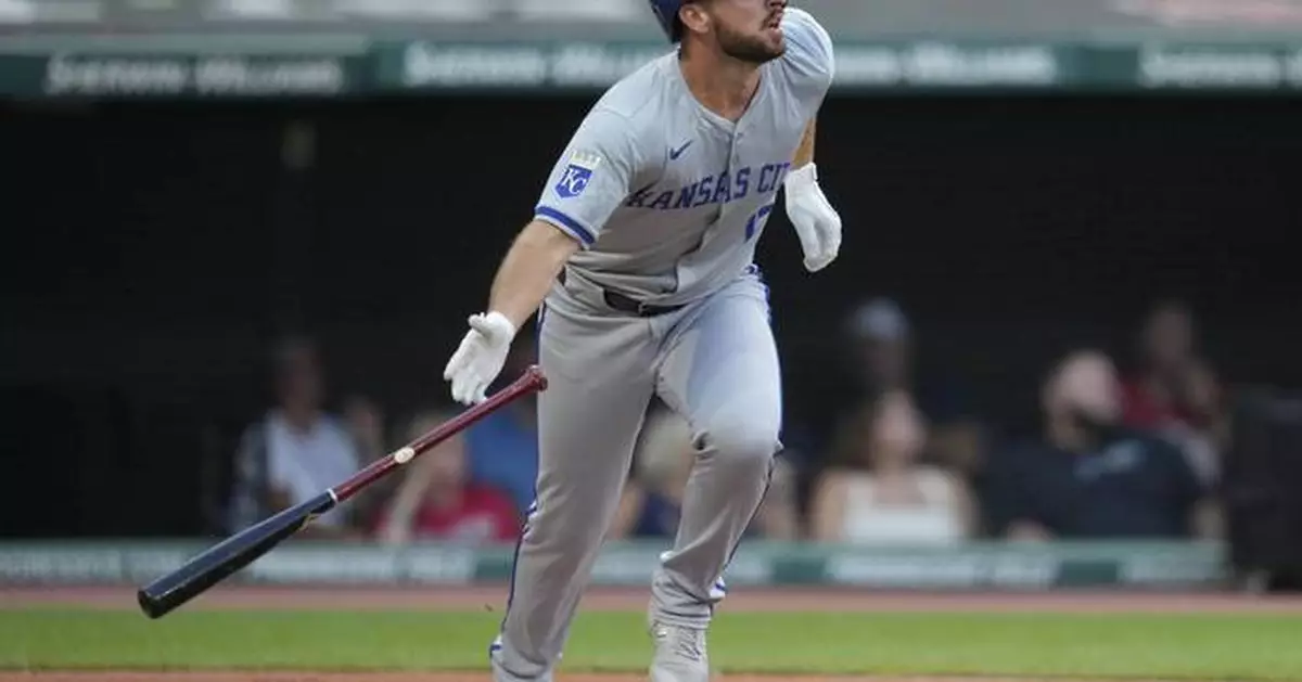 Paul DeJong homers as Royals catch Guardians atop AL Central with 6-1 win in game delayed by rain