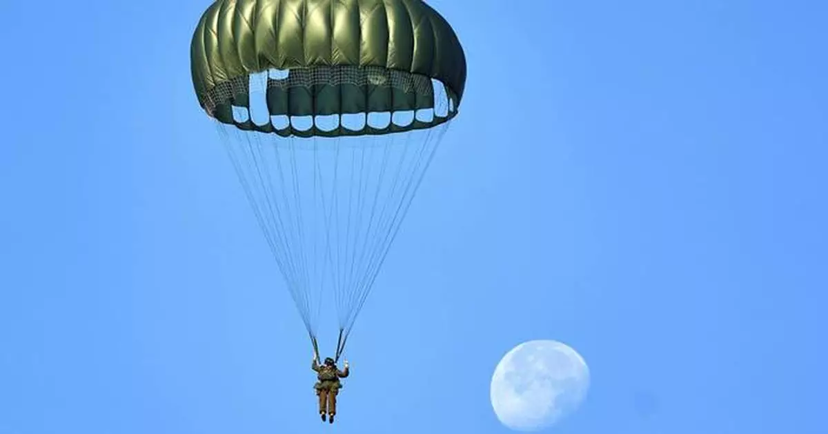 Parachutists commemorate 80th anniversary of Operation Market Garden in the Netherlands