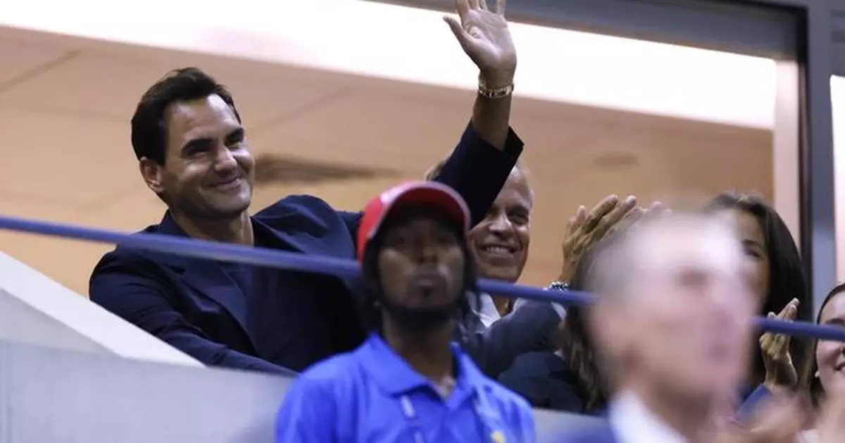 Roger Federer is back at the US Open as a fan after speaking about Sinner's 'tricky' doping case