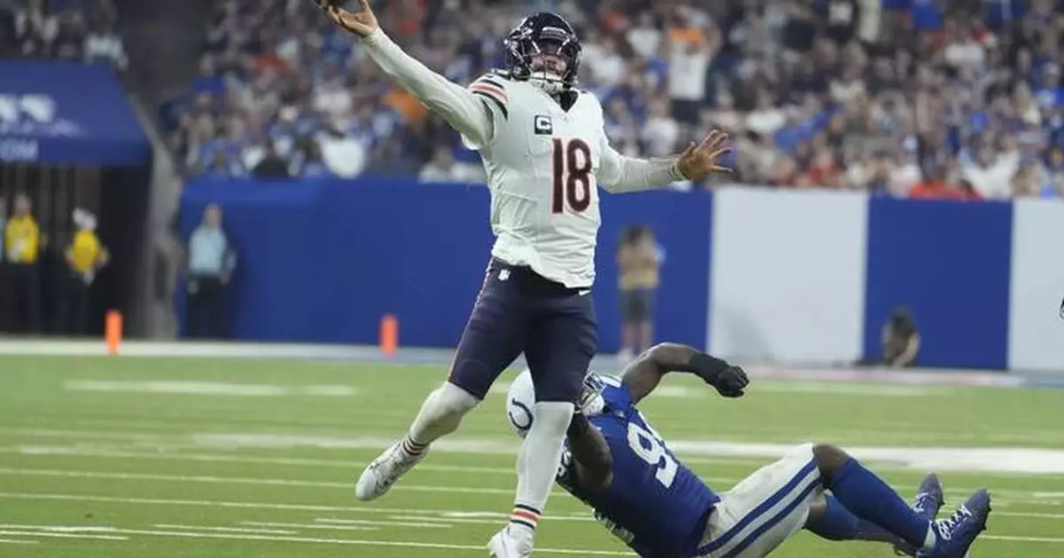 Bears see improvement in Caleb Williams' performance, but it comes in a 21-16 loss to Colts