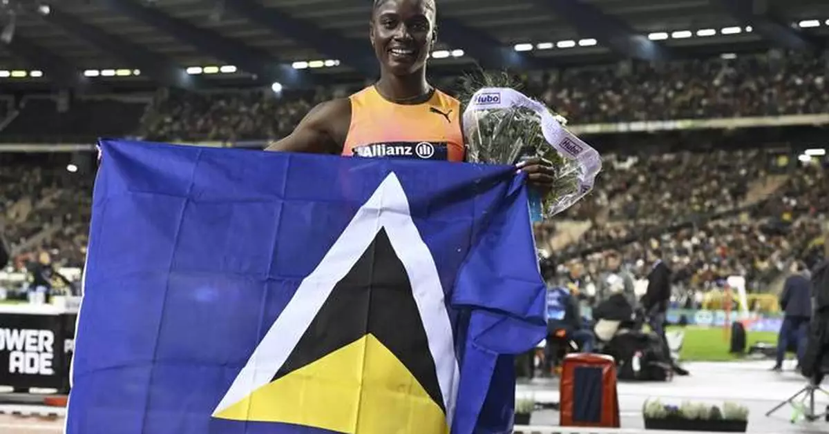 St. Lucia's first Olympic medalist returns home to cheers and calypso