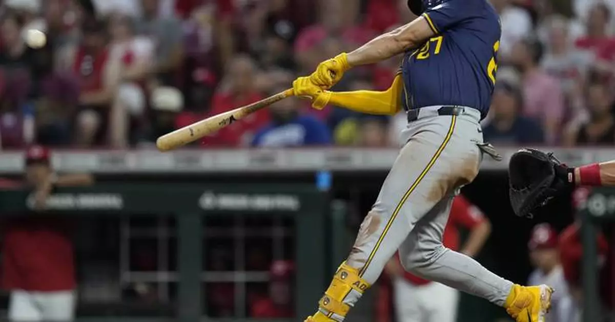 Jackson Chourio homers as the Brewers beat the Reds 5-4 for their 5th consecutive win