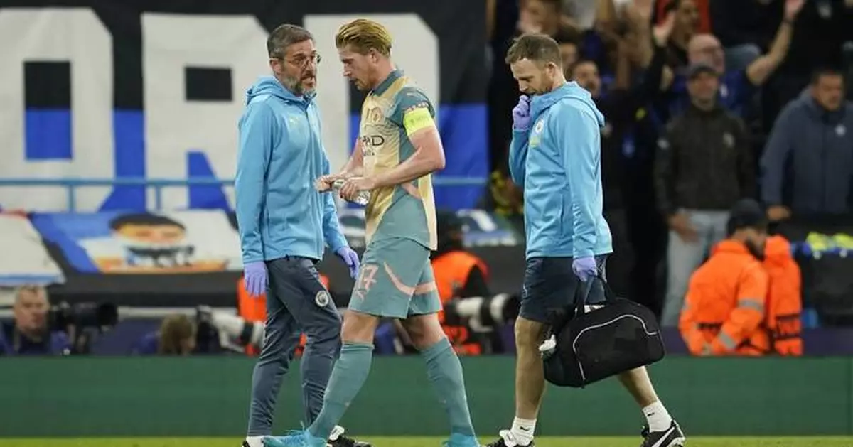 Kevin de Bruyne injury scare as Man City is held 0-0 by Inter Milan in the Champions League