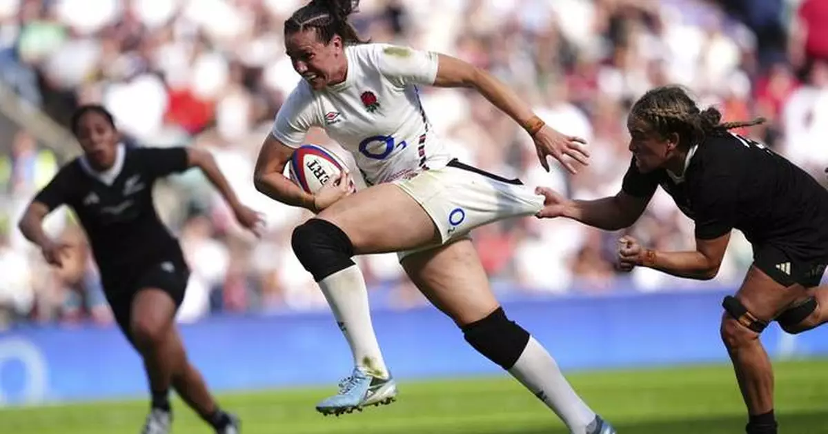 England holds off New Zealand 24-12 in women's rugby