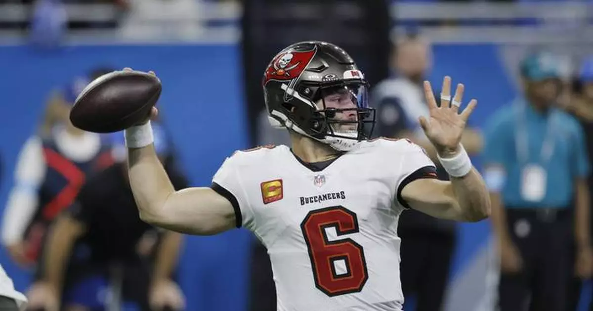 Mayfield runs for a TD and throws a TD pass, lifting Bucs to 20-16 win over Lions in playoff rematch