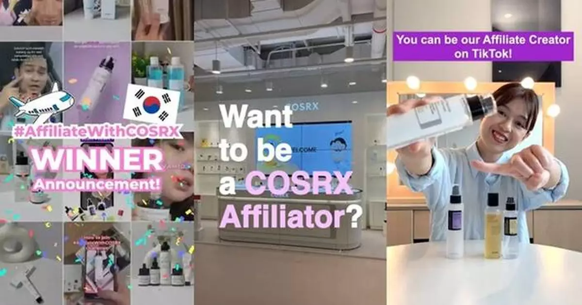 COSRX's #AffiliateWithCOSRX TikTok Challenge Season 1 Wraps Up with 69M+ Views