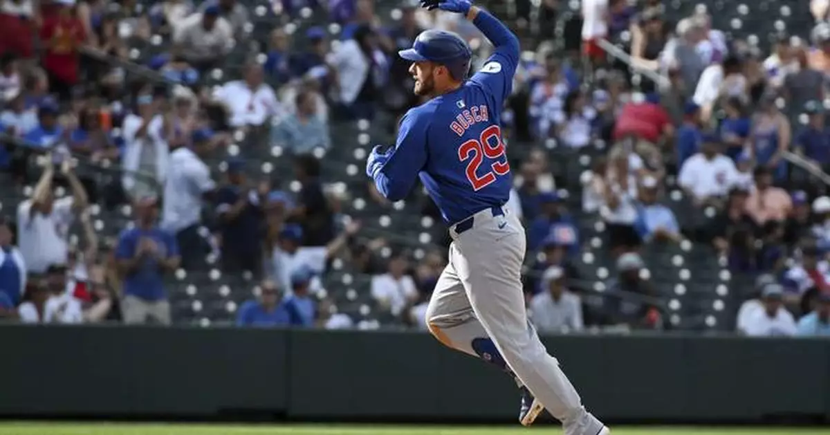 Busch homers twice and has 3 RBIs to lead Cubs over Rockies 6-2