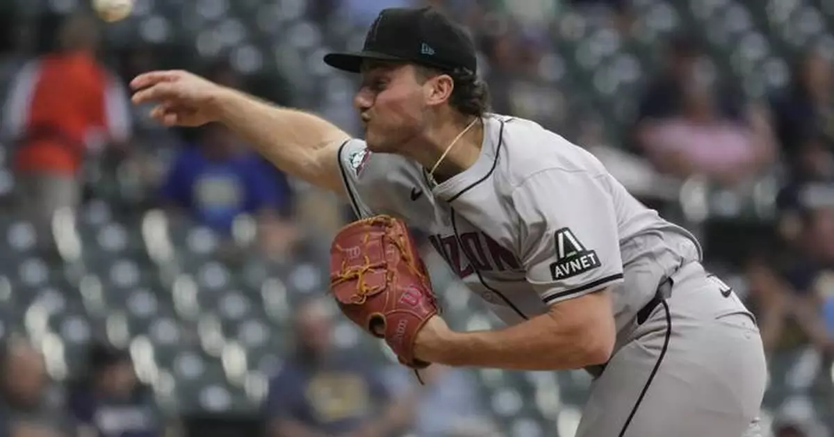 Pfaadt ties Arizona record with 7 straight strikeouts in Diamondbacks' 5-1 victory over Brewers