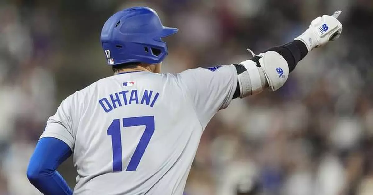 Ohtani launches homer No. 54, steals 57th base as NL West-champion Dodgers power by Rockies 11-4