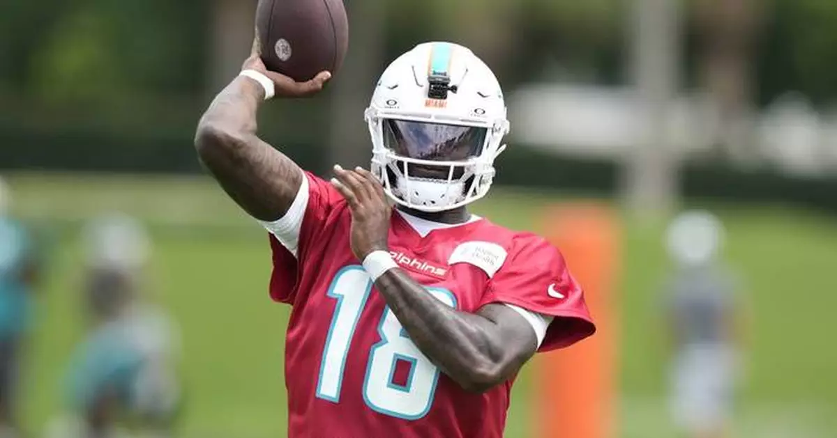 Tyler Huntley will start at quarterback for the Dolphins against the Titans