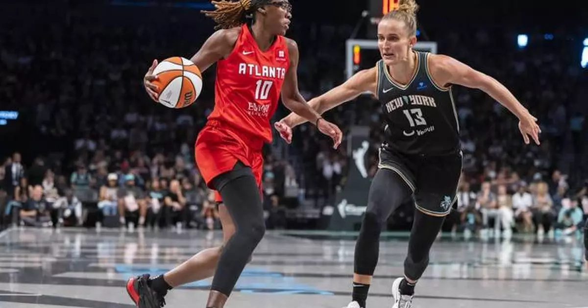 Leonie Fiebich scores a career-high 21 and the Liberty beat the Dream 83-69 in Game 1