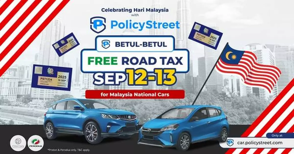 Keranamu Malaysia -- PolicyStreet Offers FREE Road Tax to All National Cars for Malaysia Day