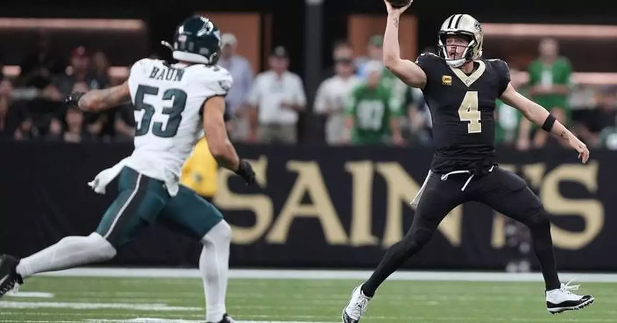 Saints' offense stalls out during a punishing clash with the Eagles