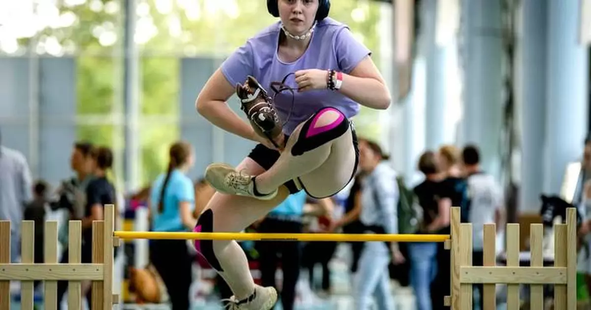 Germany's first hobby horsing championship gallops through Frankfurt