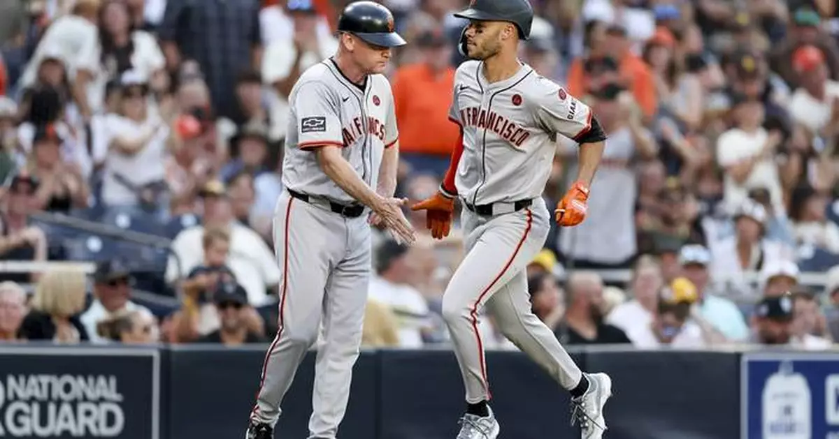 Rookie outfielder McCray homers twice and drives in 5 runs as the Giants beat the Padres 6-3