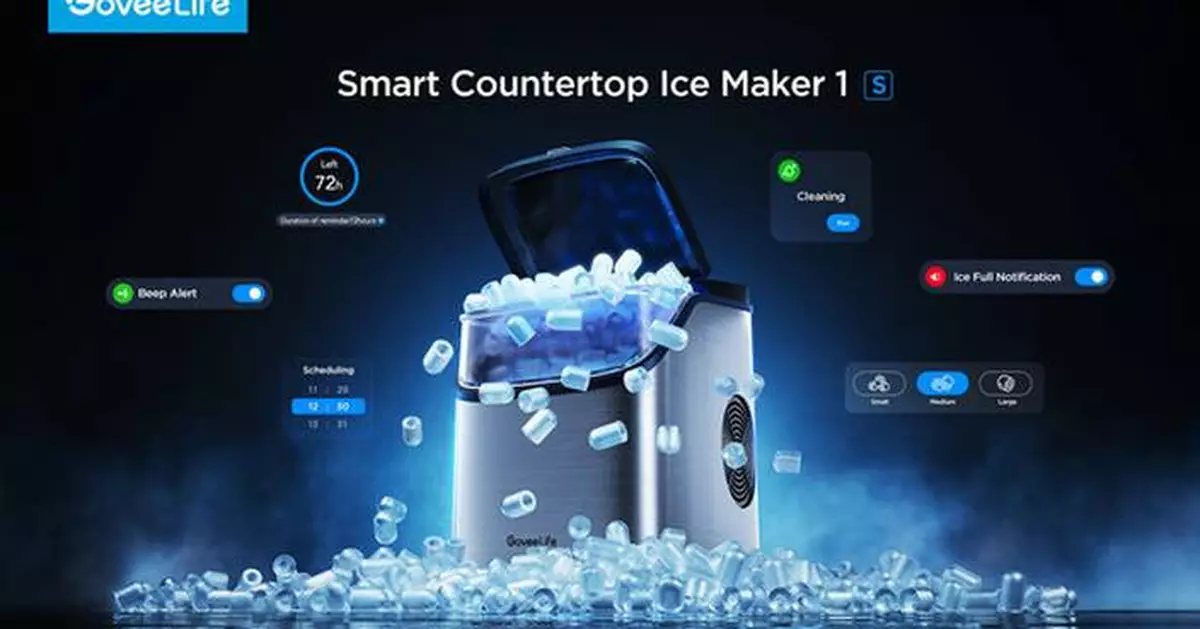 GoveeLife Unveils the New Countertop Smart Ice Maker 1s