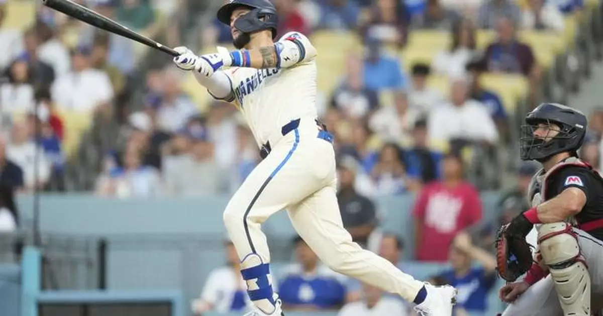 Pages' homer caps 6-run 1st inning as Dodgers defeat Guardians 7-2