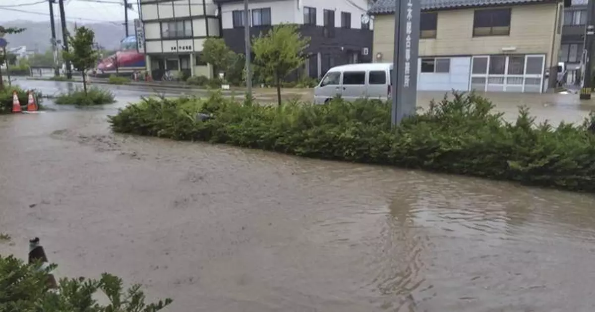 Heavy rain pounds northcentral Japan which is still recovering from deadly quake