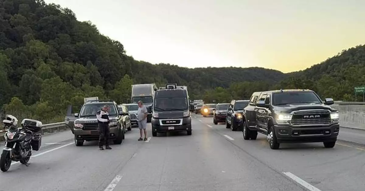 Authorities search for shooter along I-75 in southeastern Kentucky with up to 7 people hurt