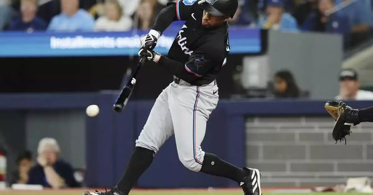 Xavier Edwards has MLB's first three-triple game since 2014 as Marlins rout Blue Jays 15-5