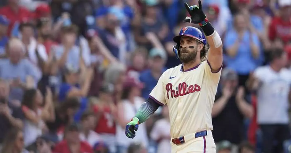 Bryce Harper, Cal Stevenson lift NL East-leading Phillies to 6-4 comeback win over Mets