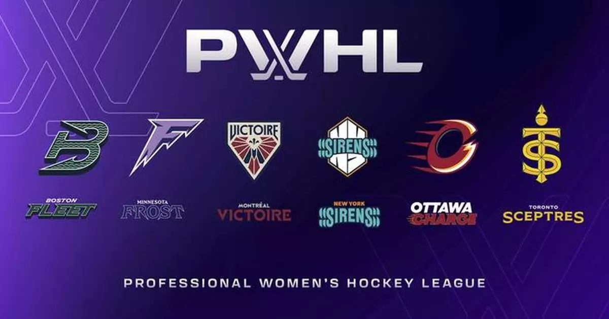 PWHL unveils team nicknames and logos entering women's hockey league's 2nd season