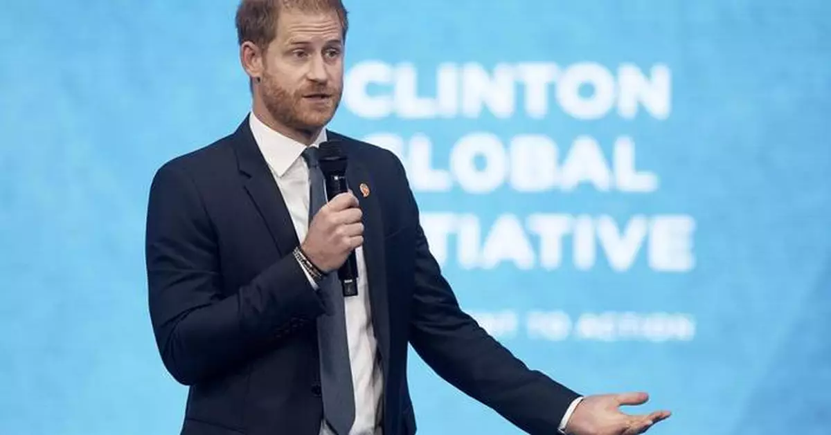 Prince Harry says harms of social media have created an 'epidemic' for today's youth