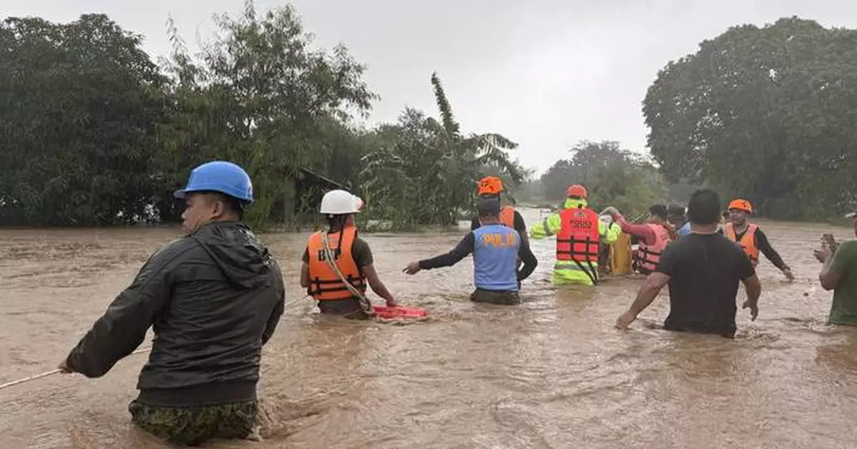 A powerful typhoon is lashing northern Philippine islands