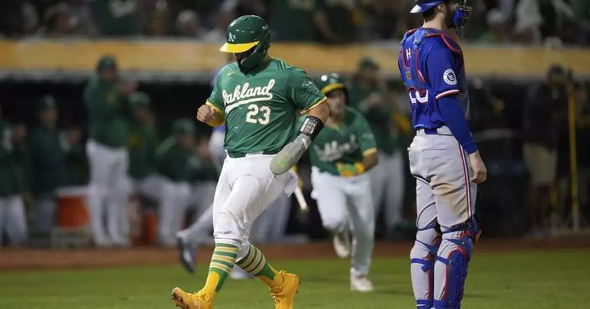 Wilson gets winning hit in 9th as A's open final series at Coliseum with 5-4 victory over Rangers