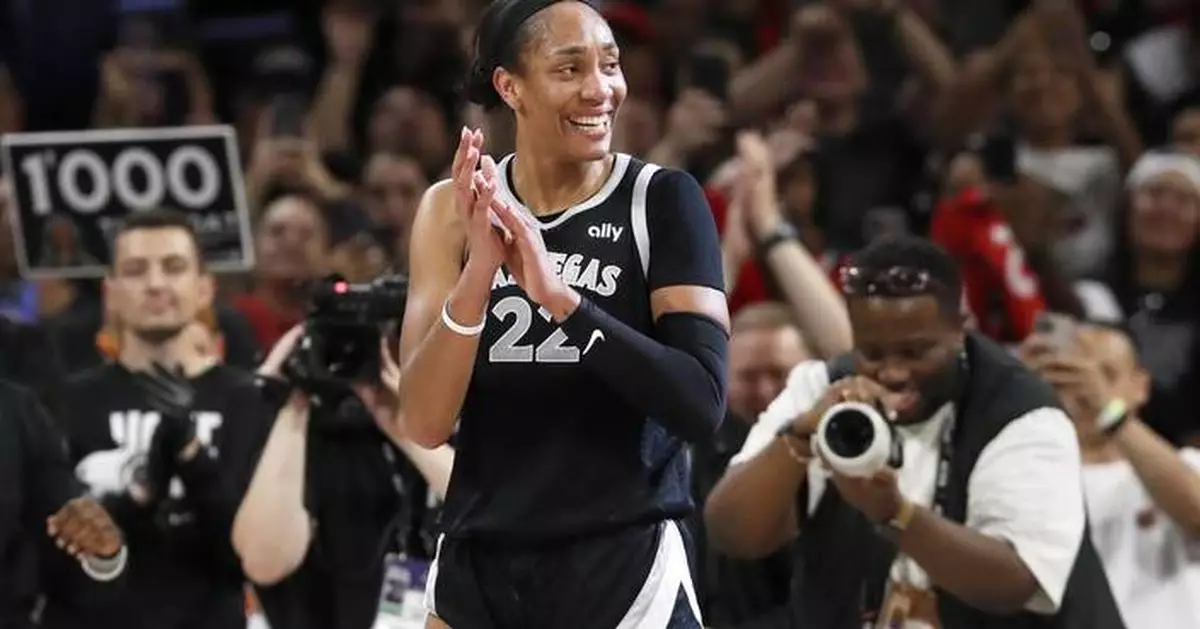 Las Vegas star A'ja Wilson is unanimous choice as WNBA MVP, winning the award for the third time